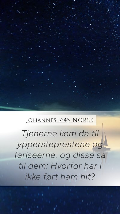 Johannes 7:45 NORSK Bible Verse Image