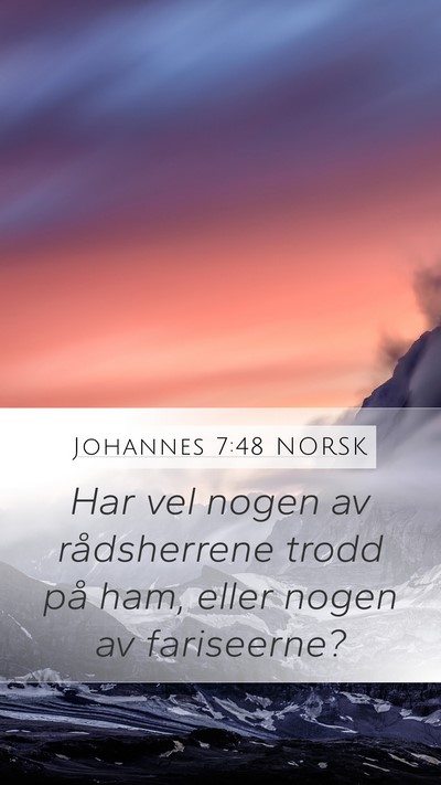 Johannes 7:48 NORSK Bible Verse Image
