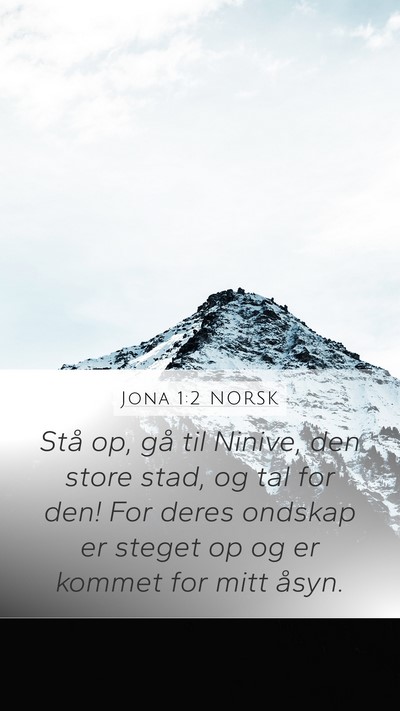 Jona 1:2 NORSK Bible Verse Image