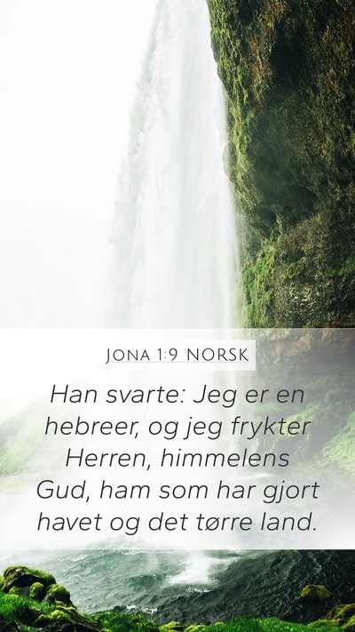 Jona 1:9 NORSK Bible Verse Image