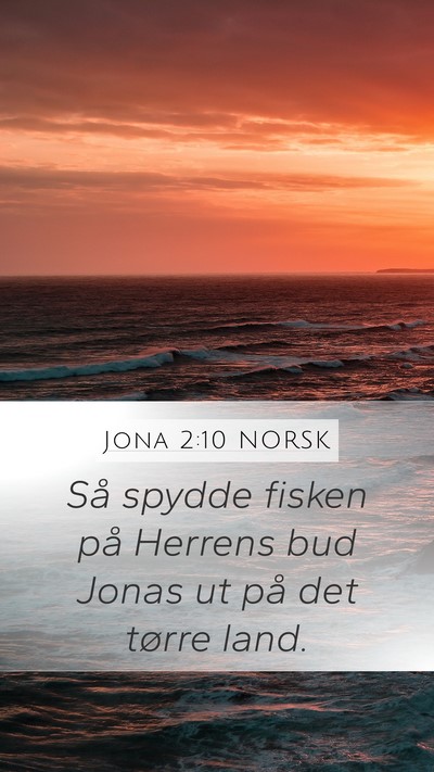 Jona 2:10 NORSK Bible Verse Image