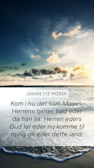 Josvas 1:13 NORSK Bible Verse Image