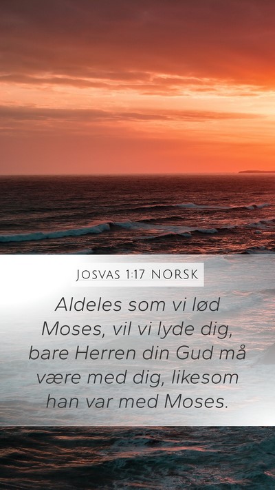 Josvas 1:17 NORSK Bible Verse Image