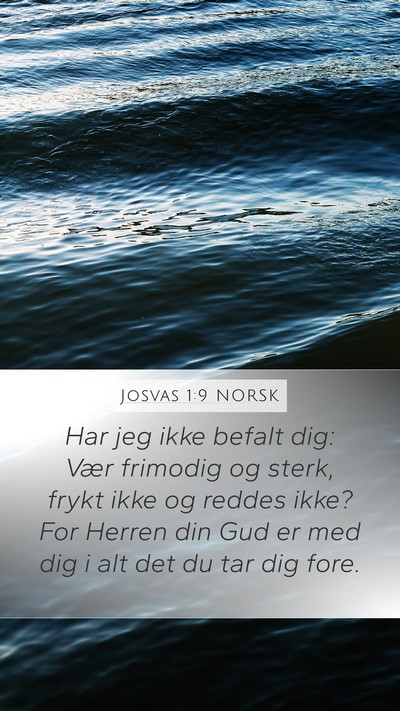 Josvas 1:9 NORSK Bible Verse Image