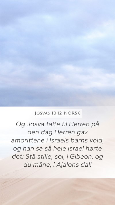 Josvas 10:12 NORSK Bible Verse Image