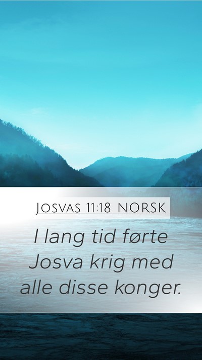 Josvas 11:18 NORSK Bible Verse Image