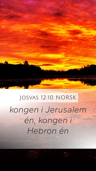 Josvas 12:10 NORSK Bible Verse Image