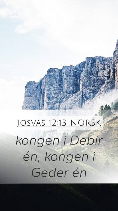 Josvas 12:13 NORSK Bible Verse Image