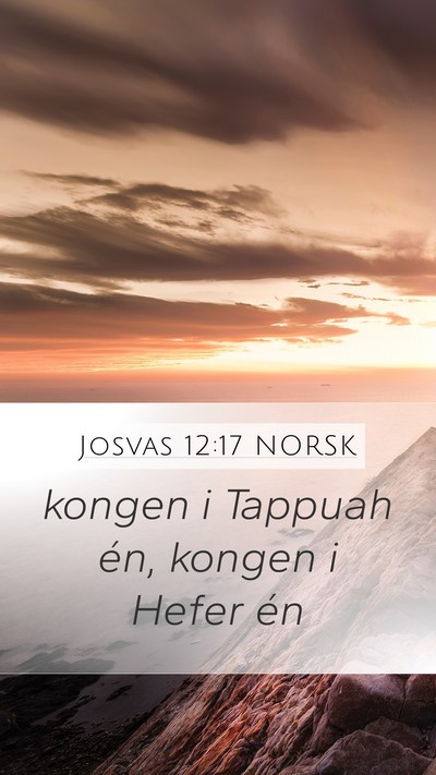 Josvas 12:17 NORSK Bible Verse Image