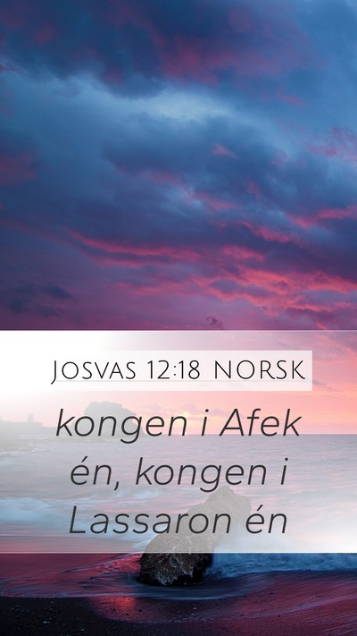 Josvas 12:18 NORSK Bible Verse Image