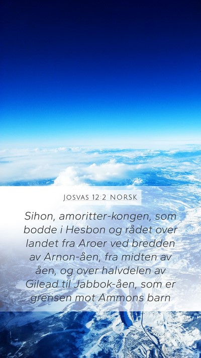 Josvas 12:2 NORSK Bible Verse Image