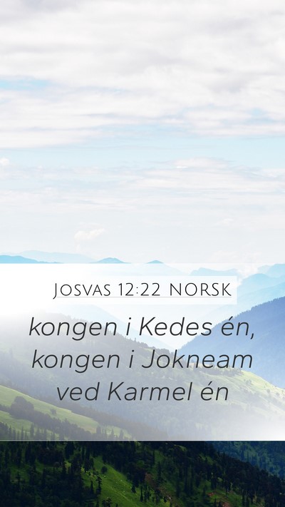 Josvas 12:22 NORSK Bible Verse Image