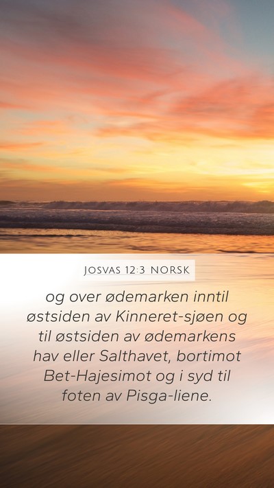 Josvas 12:3 NORSK Bible Verse Image