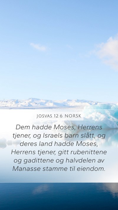 Josvas 12:6 NORSK Bible Verse Image