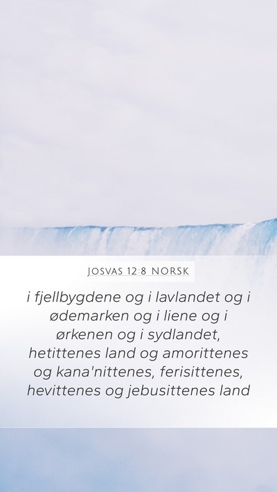 Josvas 12:8 NORSK Bible Verse Image