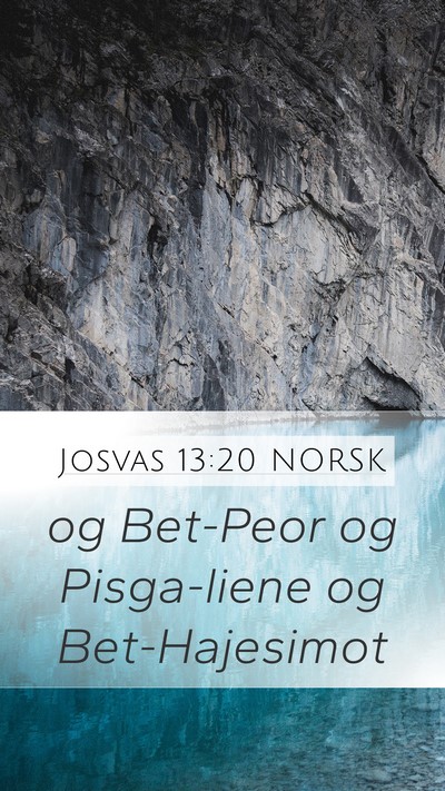 Josvas 13:20 NORSK Bible Verse Image