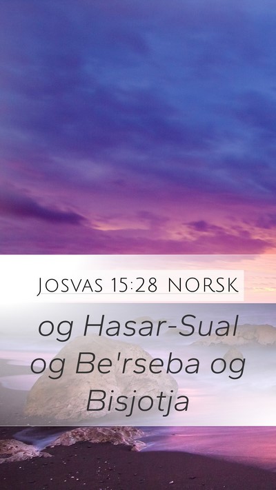 Josvas 15:28 NORSK Bible Verse Image
