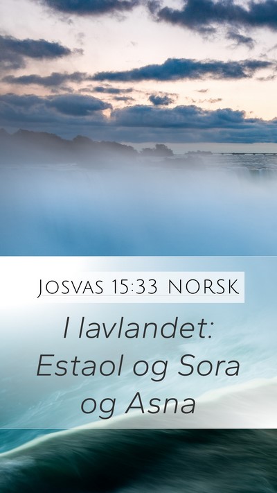 Josvas 15:33 NORSK Bible Verse Image