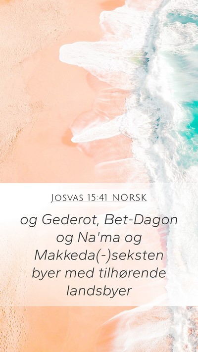 Josvas 15:41 NORSK Bible Verse Image