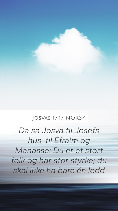 Josvas 17:17 NORSK Bible Verse Image
