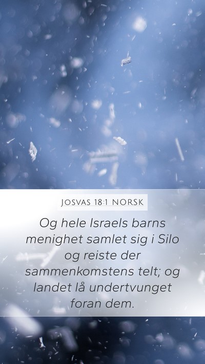 Josvas 18:1 NORSK Bible Verse Image