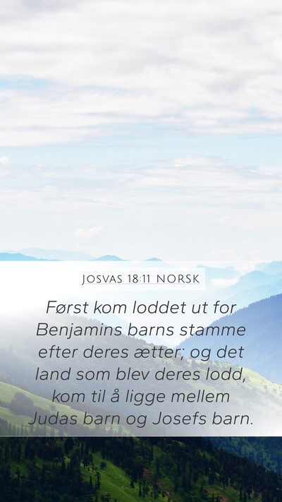 Josvas 18:11 NORSK Bible Verse Image