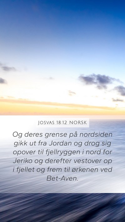 Josvas 18:12 NORSK Bible Verse Image