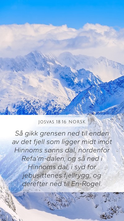 Josvas 18:16 NORSK Bible Verse Image