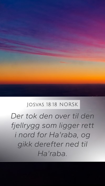 Josvas 18:18 NORSK Bible Verse Image