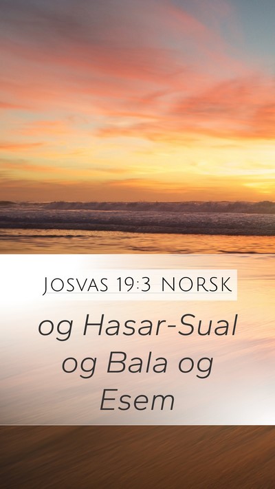 Josvas 19:3 NORSK Bible Verse Image
