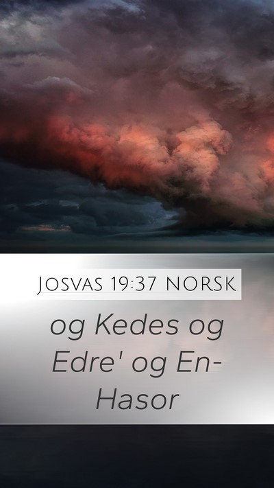 Josvas 19:37 NORSK Bible Verse Image