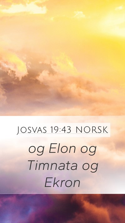Josvas 19:43 NORSK Bible Verse Image