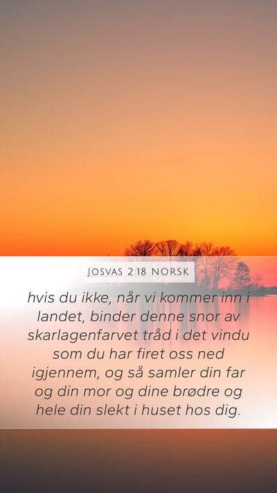 Josvas 2:18 NORSK Bible Verse Image