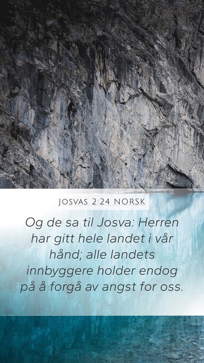 Josvas 2:24 NORSK Bible Verse Image