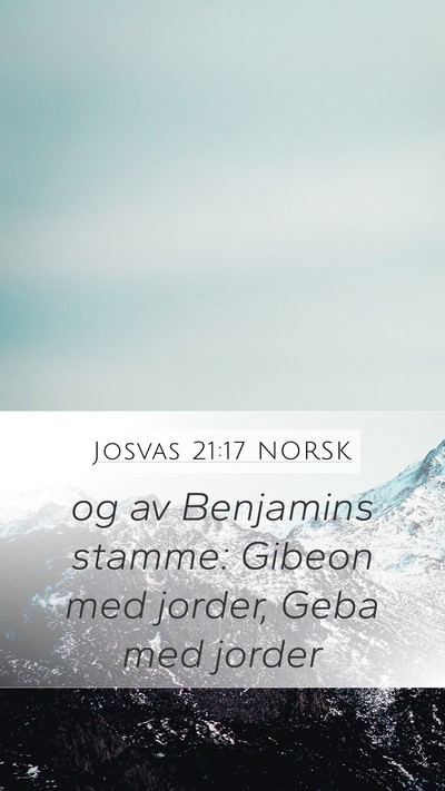 Josvas 21:17 NORSK Bible Verse Image