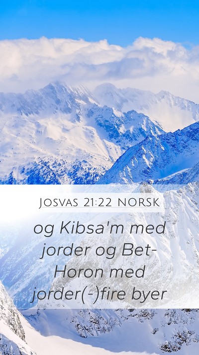 Josvas 21:22 NORSK Bible Verse Image