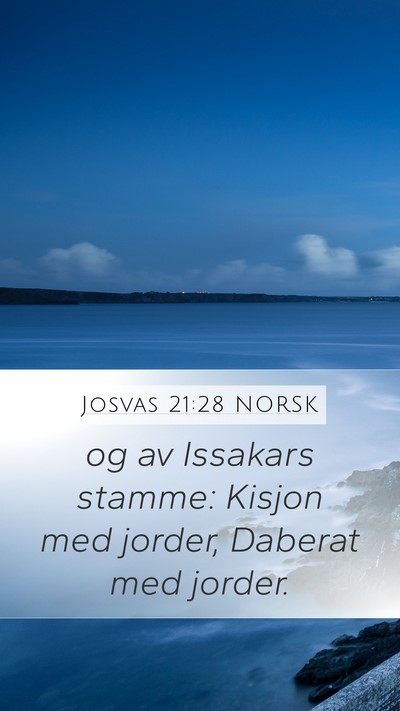 Josvas 21:28 NORSK Bible Verse Image