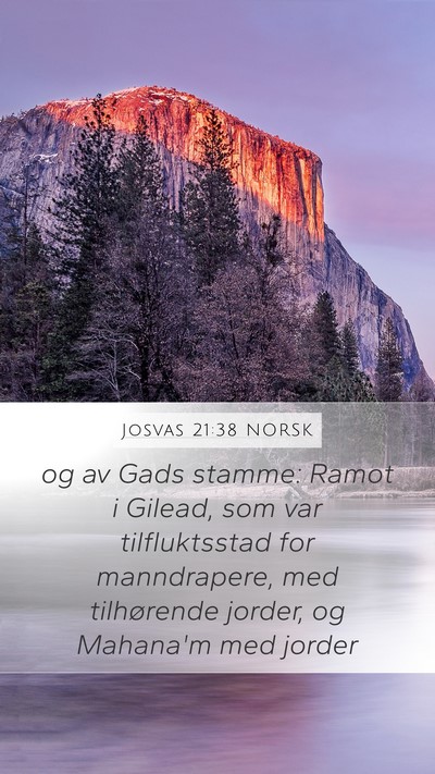 Josvas 21:38 NORSK Bible Verse Image