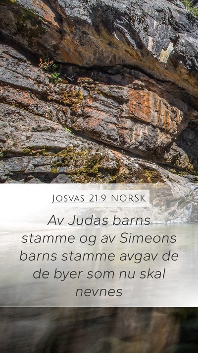Josvas 21:9 NORSK Bible Verse Image