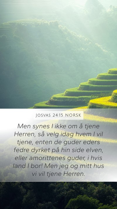 Josvas 24:15 NORSK Bible Verse Image