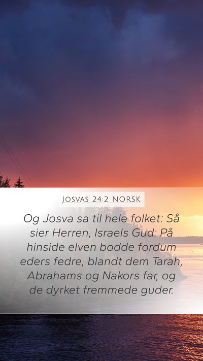Josvas 24:2 NORSK Bible Verse Image