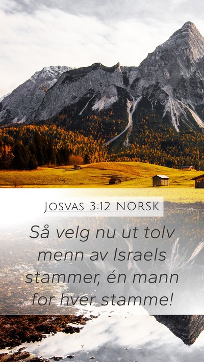 Josvas 3:12 NORSK Bible Verse Image