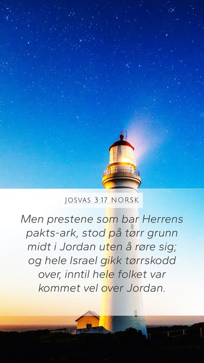 Josvas 3:17 NORSK Bible Verse Image