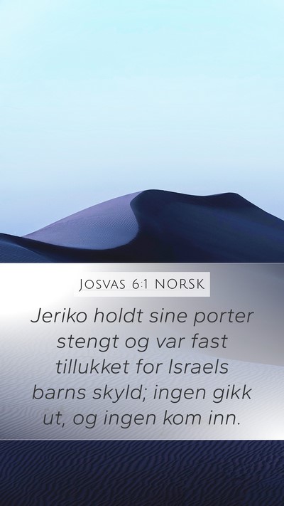 Josvas 6:1 NORSK Bible Verse Image