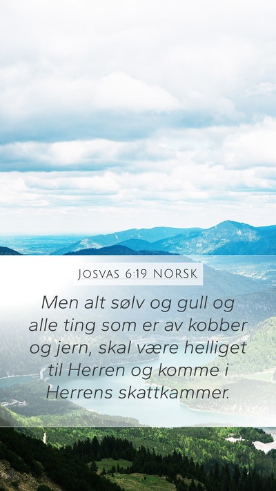 Josvas 6:19 NORSK Bible Verse Image