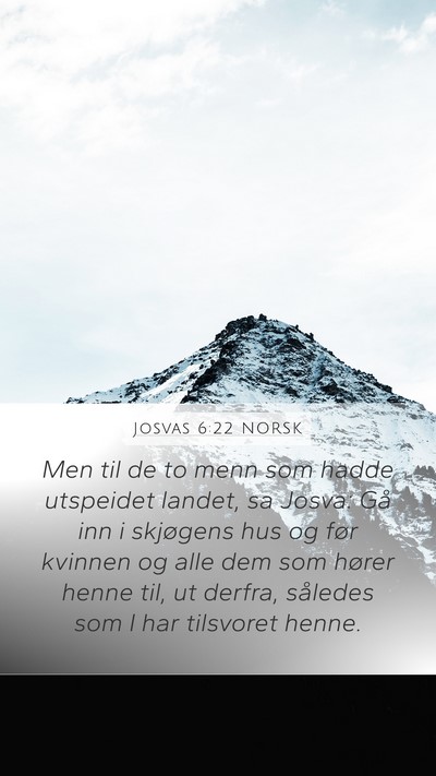 Josvas 6:22 NORSK Bible Verse Image