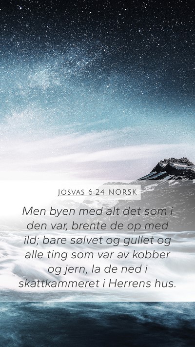 Josvas 6:24 NORSK Bible Verse Image