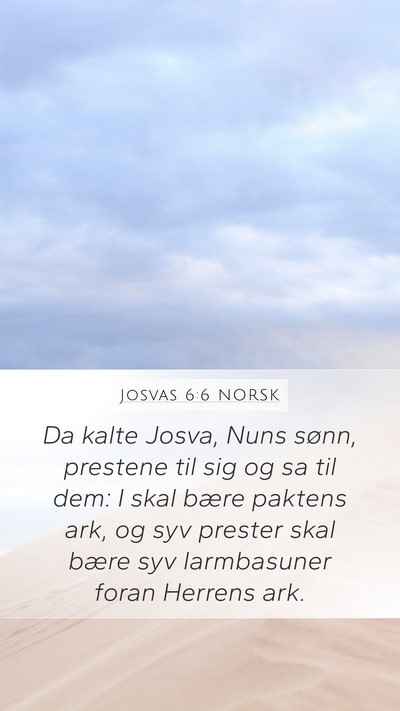Josvas 6:6 NORSK Bible Verse Image
