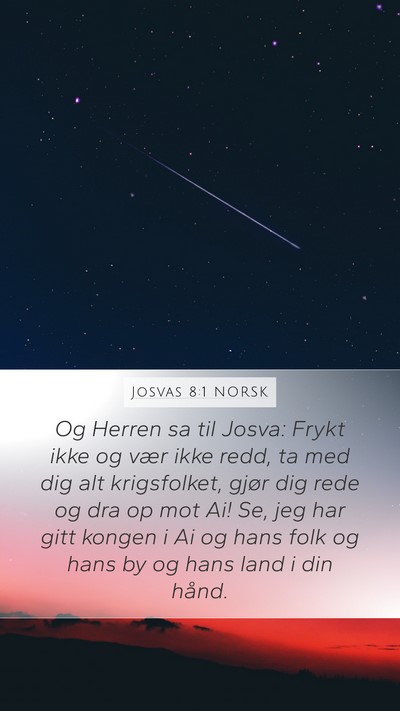 Josvas 8:1 NORSK Bible Verse Image