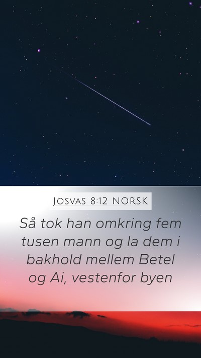 Josvas 8:12 NORSK Bible Verse Image